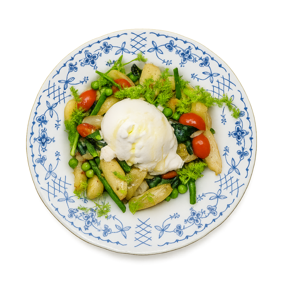 Burrata with Vegetables - After